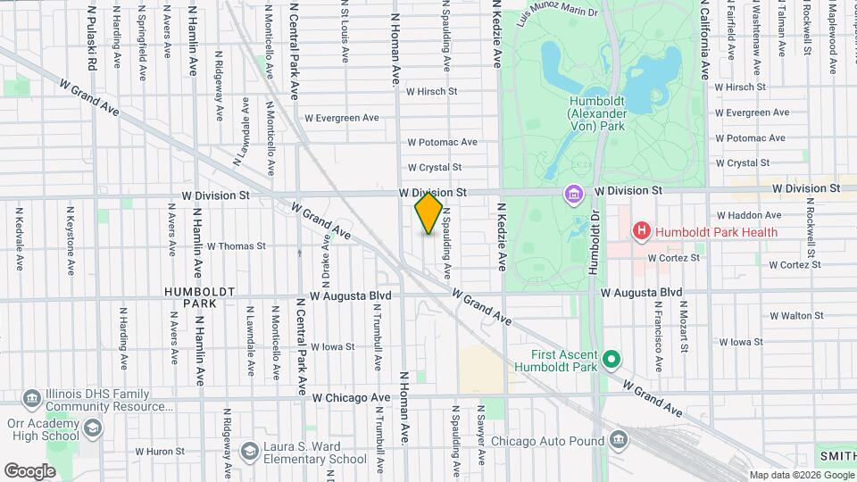 1101 N Christiana Ave, Unit 1 Mapa y Detalles de la Ubicación