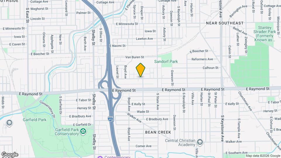 1547 E Legrande Ave Map and Location Details