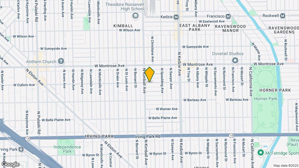 3345 W Cullom Ave, Unit Garden Unit Map and Location Details