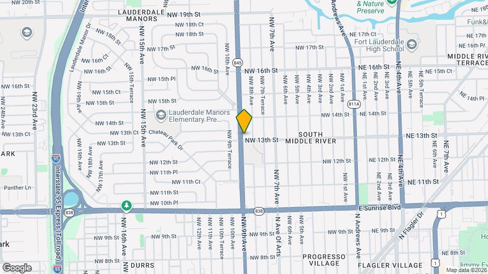 1302 NW 9th Ave Mapa y Detalles de la Ubicación