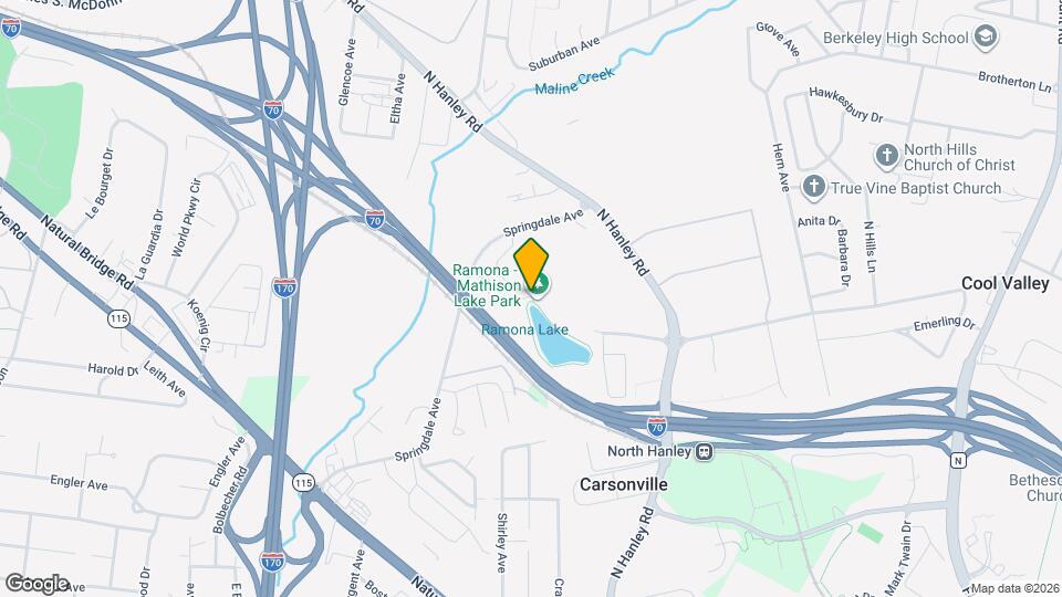 8836 Ramona Lake Dr Map and Location Details