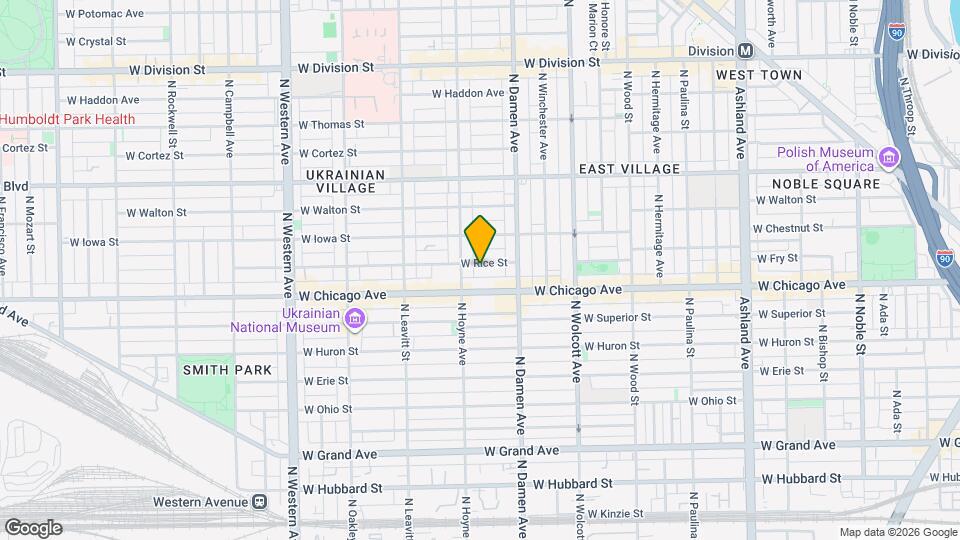 2041 W Rice St, Unit 2 Map and Location Details