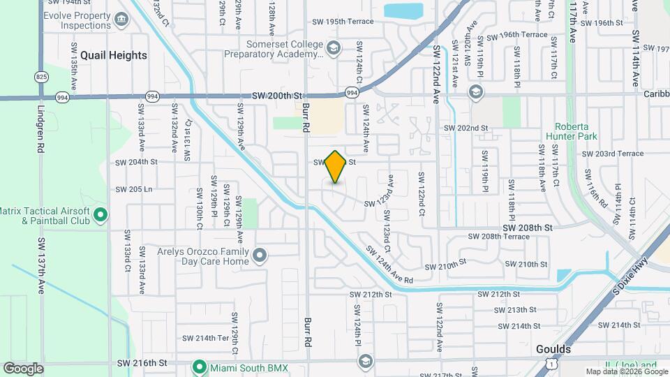 20581 SW 125th Ct Map and Location Details