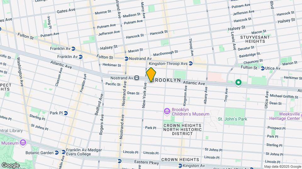 1381 Pacific St Map and Location Details