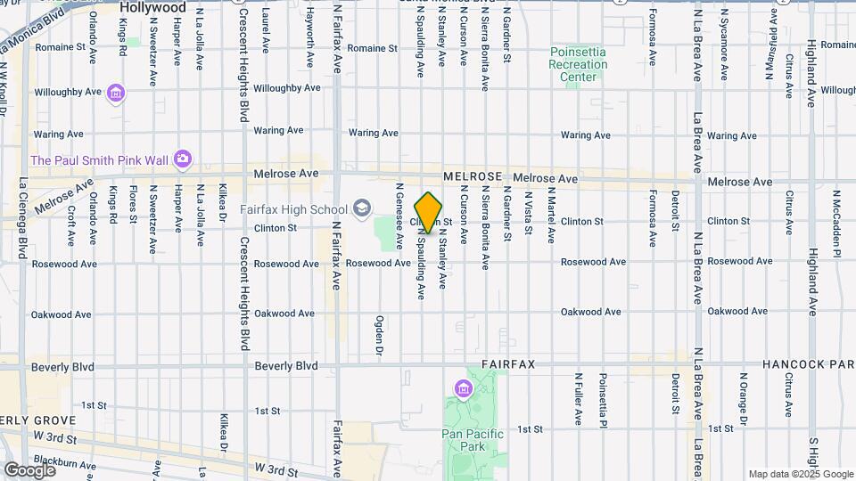 530 N Spaulding Ave Mapa y Detalles de la Ubicación