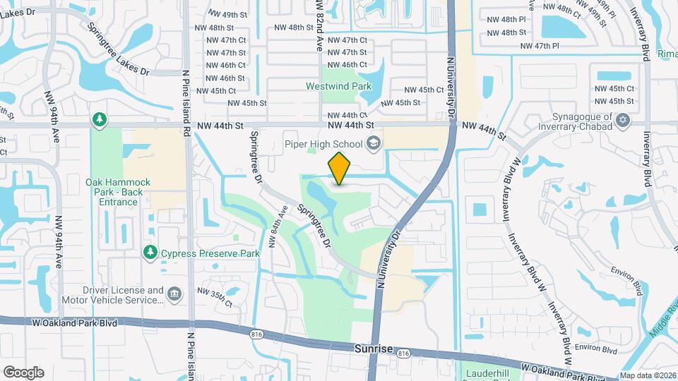 8044 NW 41 Ct Map and Location Details