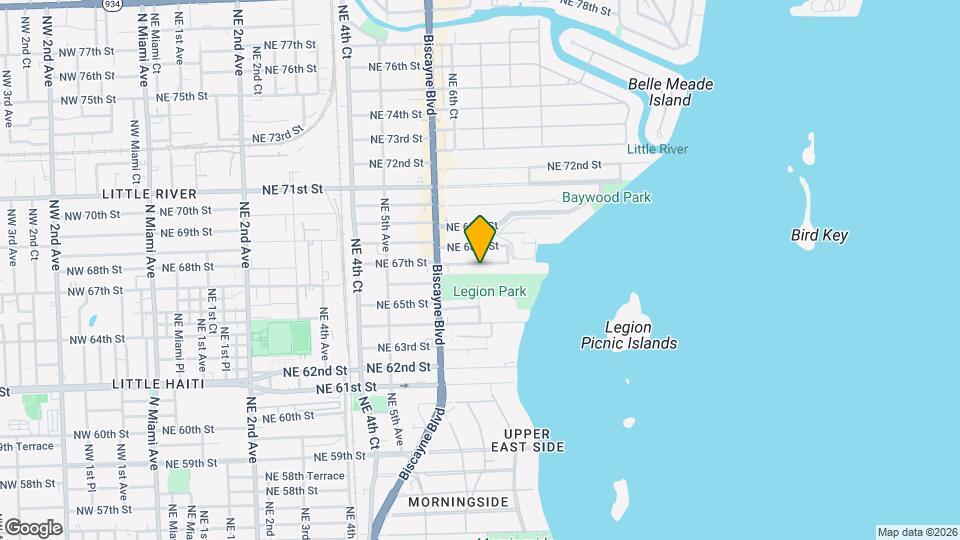 696 NE 67th St Map and Location Details