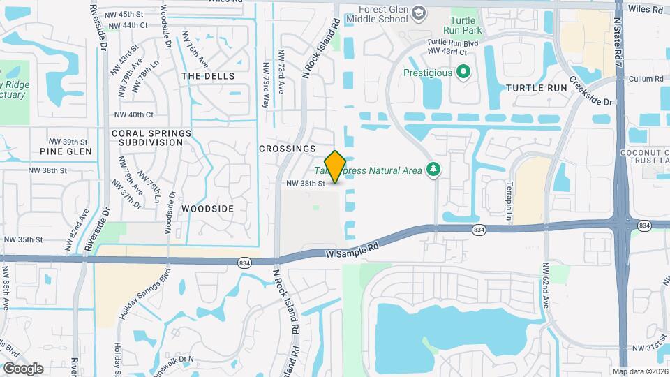 7002 NW 38th St Map and Location Details
