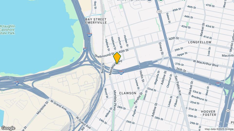 Furnished Studio-Oakland - Emeryville Map and Location Details