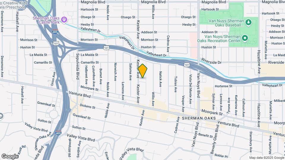 4660 Kester Ave Map and Location Details
