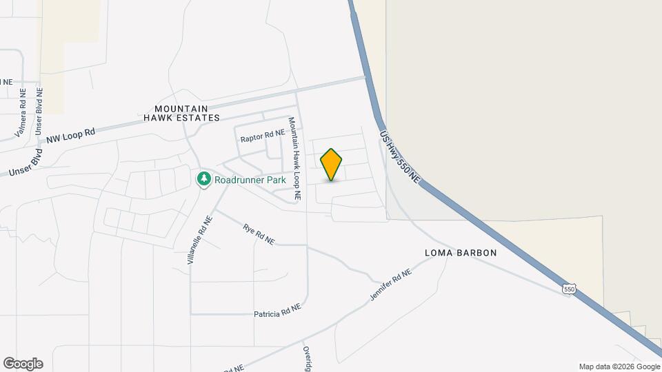 4874 Sandia Peak Rd NE Map and Location Details