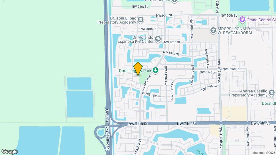 8061 NW 114th Pl Map and Location Details
