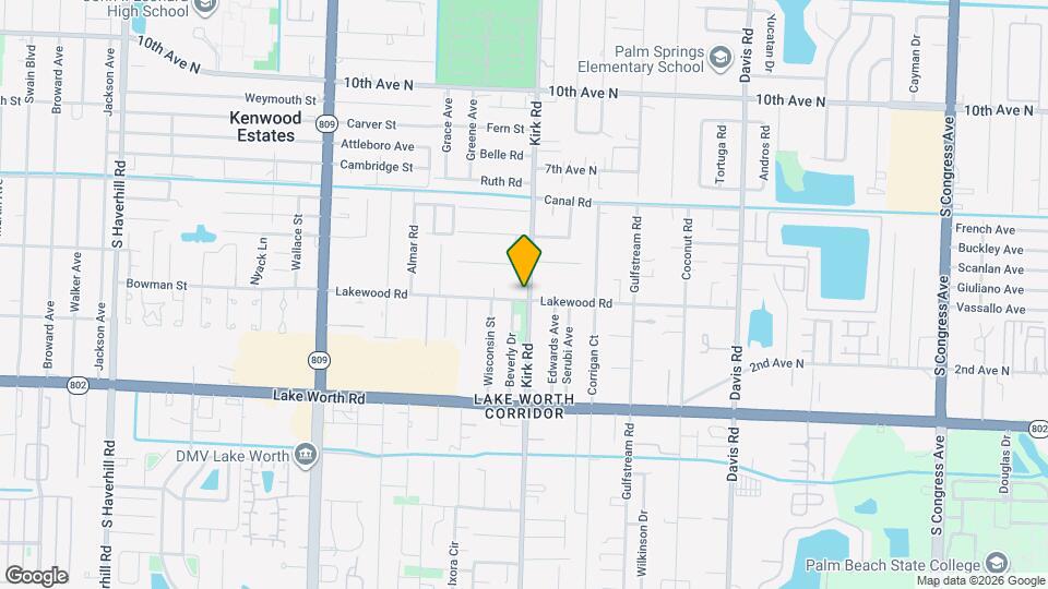 3735 Kirk Rd Map and Location Details