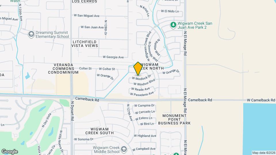 12610 W Medlock Dr Map and Location Details