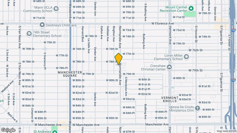7823 S Normandie Ave Map and Location Details