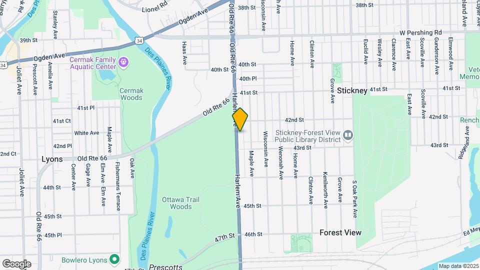 4219 Harlem Ave Map and Location Details