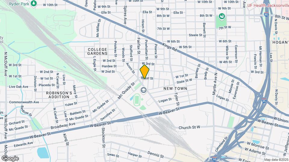 1021 Daniel St Map and Location Details