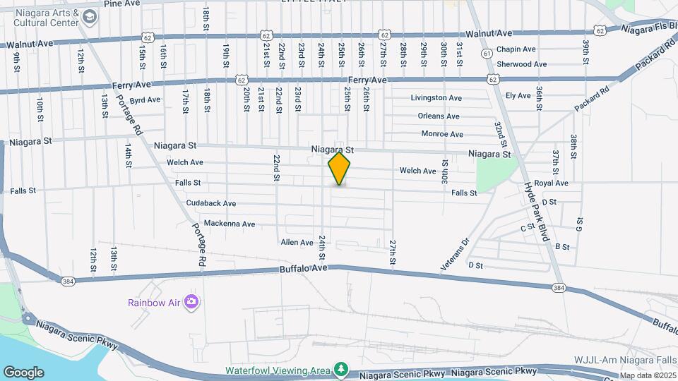 2423 Falls St, Unit Upper Rear Map and Location Details