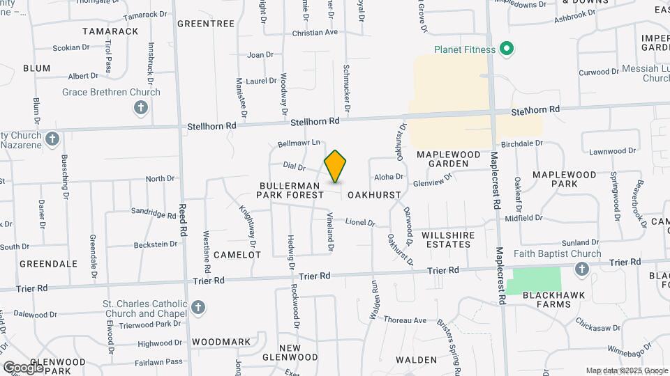 5425 Hewitt Ln Map and Location Details