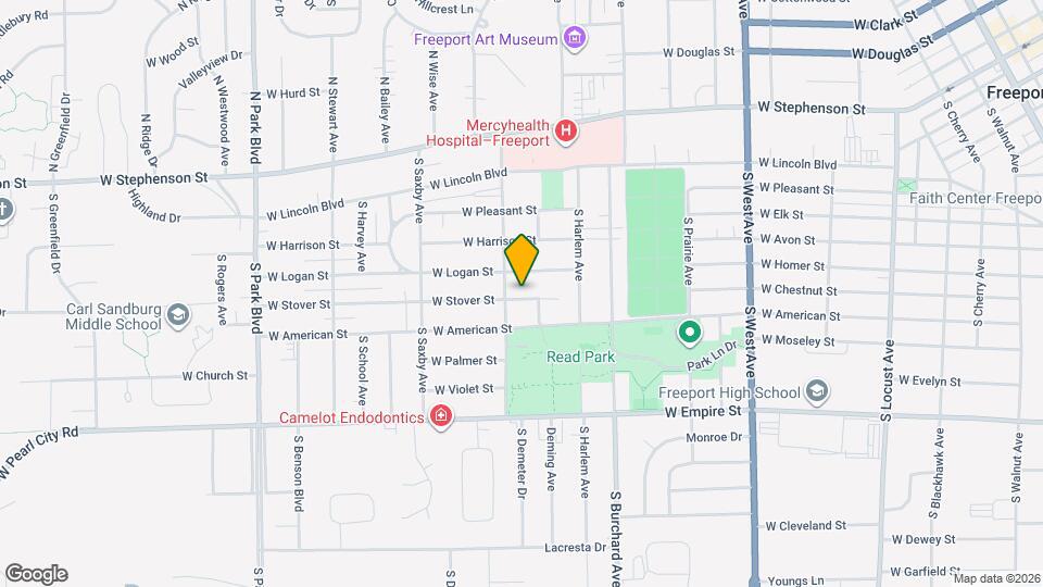 1160 W Stover St Mapa y Detalles de la Ubicación