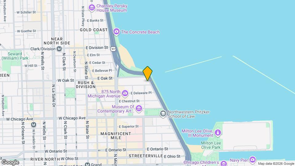 990 N Lake Shore Dr Map and Location Details