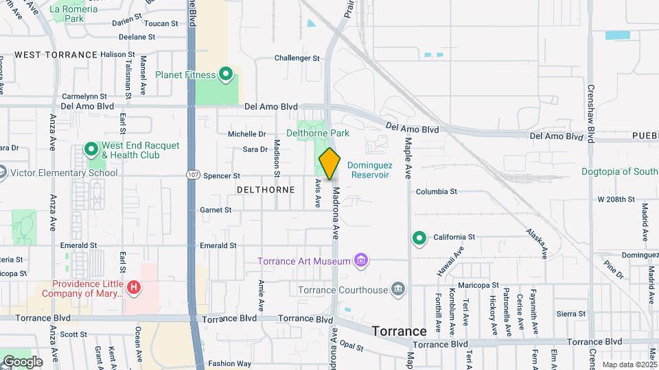 20515 Madrona Ave Map and Location Details