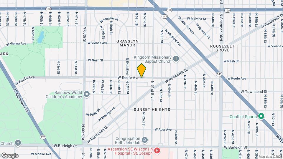 5137 W Keefe Ave Map and Location Details