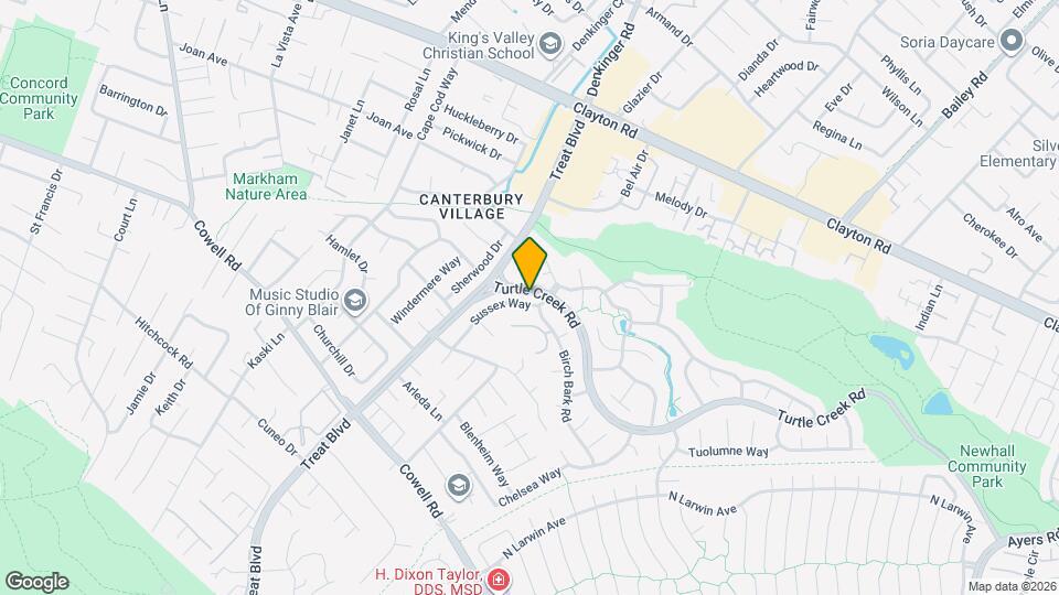 1373 Sussex Way Map and Location Details