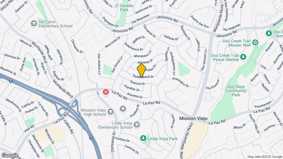 26622 Saddleback Dr Map and Location Details