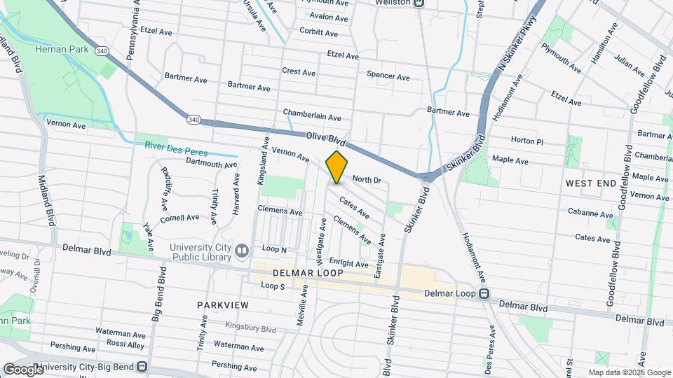 6425 Cates Ave Map and Location Details