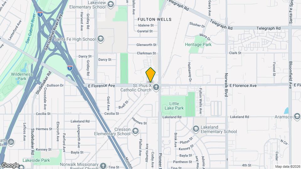 11737 Florence Ave Map and Location Details