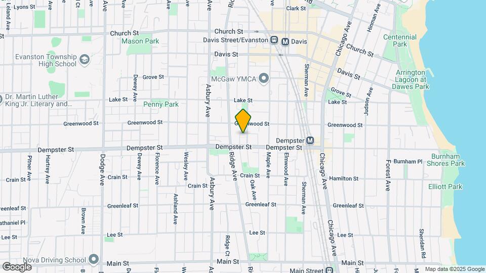 1314 Oak Ave Map and Location Details