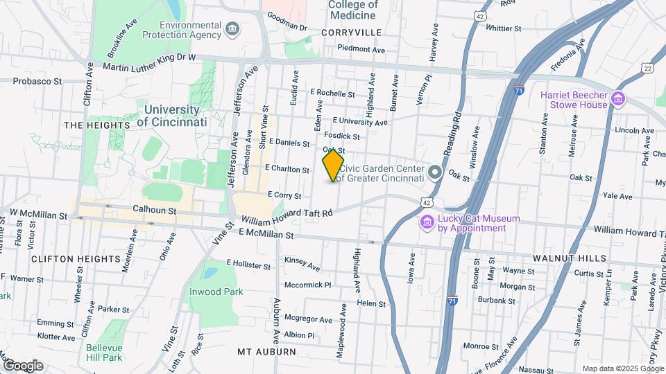 2631 Bellevue Ave Map and Location Details