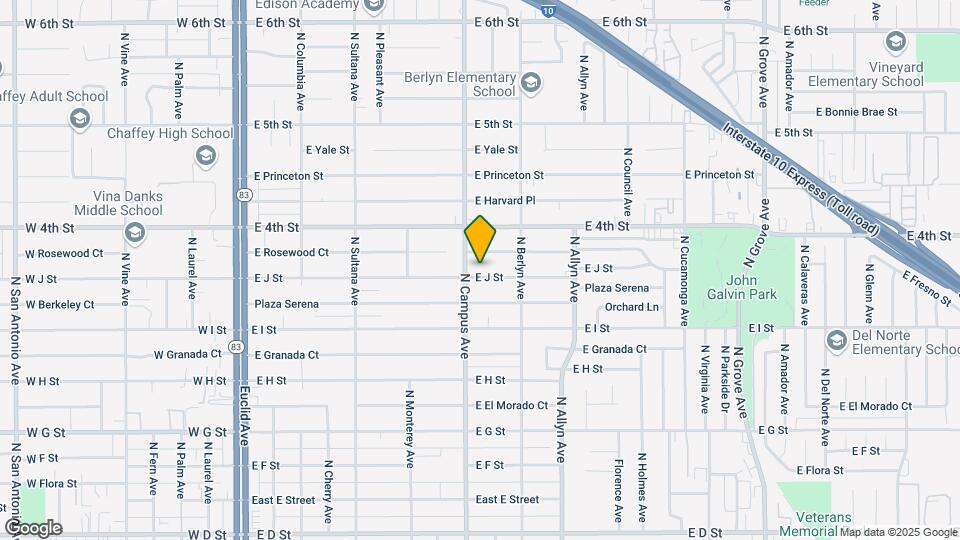 711 E J St Map and Location Details