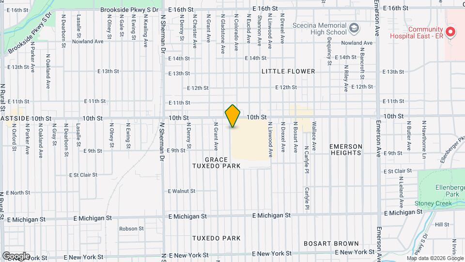 925 N Gladstone Ave Map and Location Details