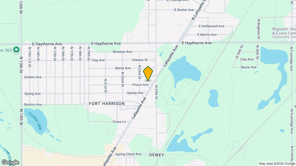 2342 Frisco Ave Map and Location Details