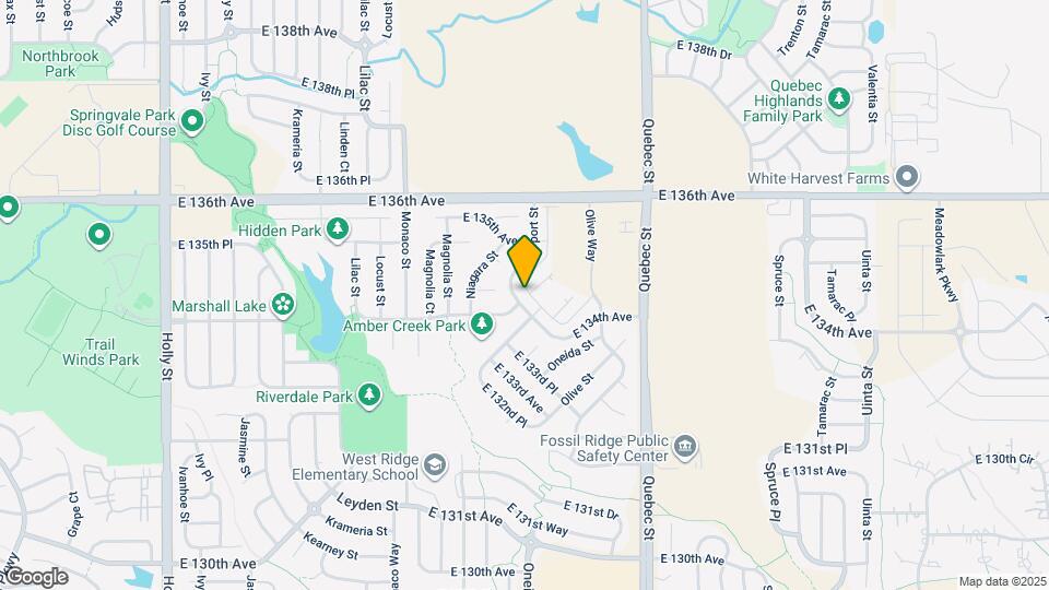 13461 Oneida Ln Map and Location Details