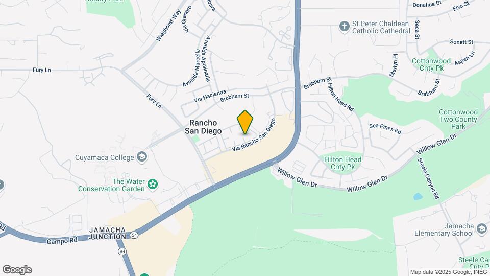 11450 Via Rancho San Diego Map and Location Details