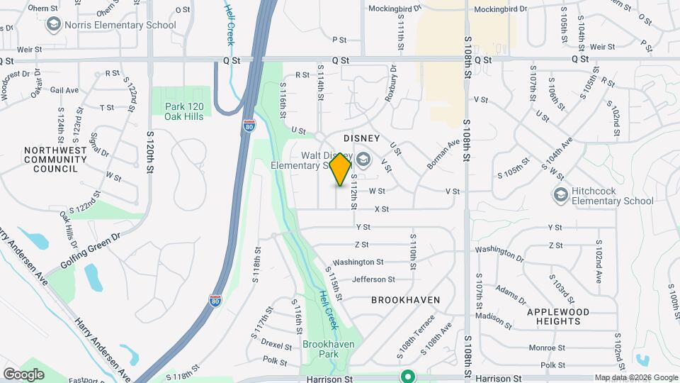 5805 S 113th St Map and Location Details