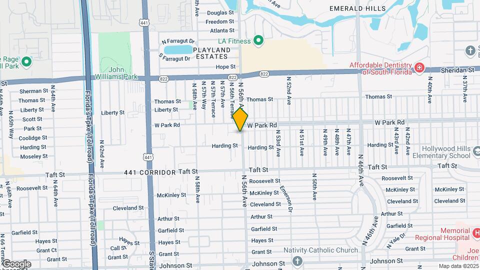 5600 Coolidge St Map and Location Details