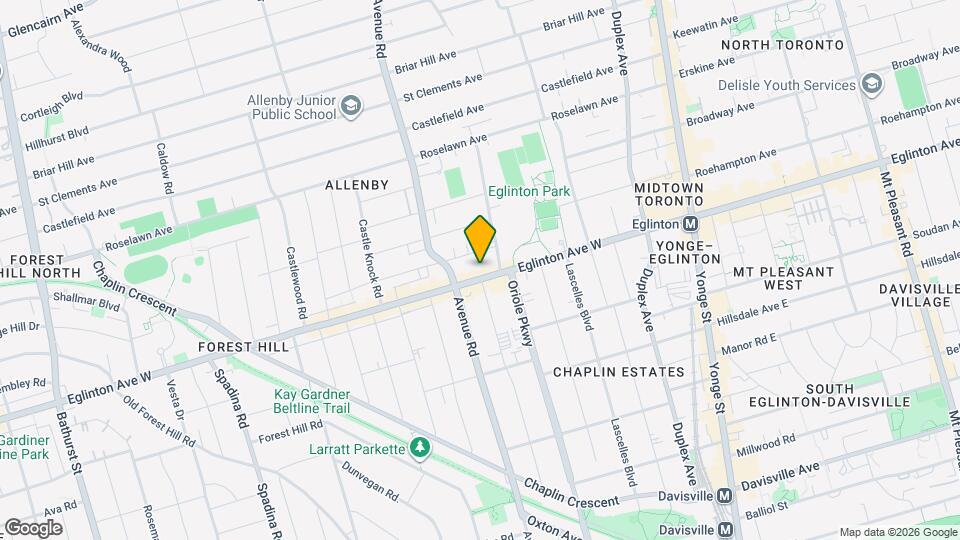 280 Eglinton Ave W Map and Location Details