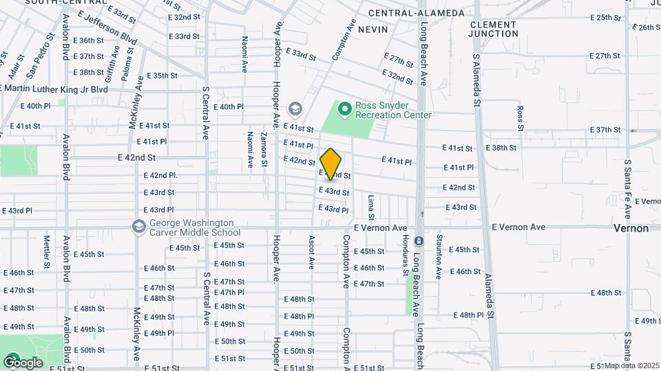 1441 E 43rd St Map and Location Details