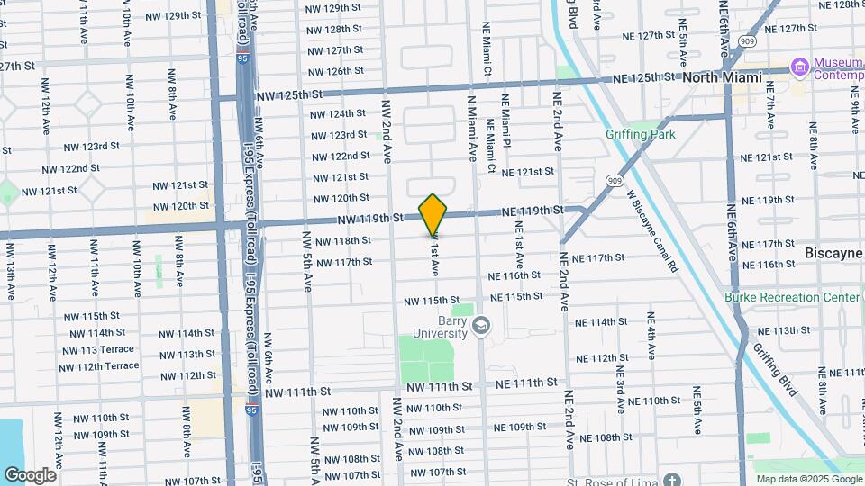 11720 NW 1st Ave-Unit -0 Map and Location Details