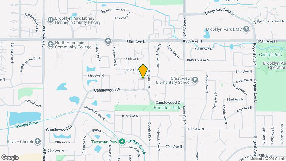 8233 Douglas Ln N Map and Location Details