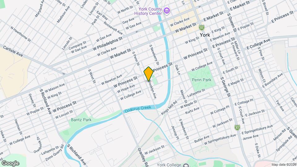 241 S Penn St Map and Location Details