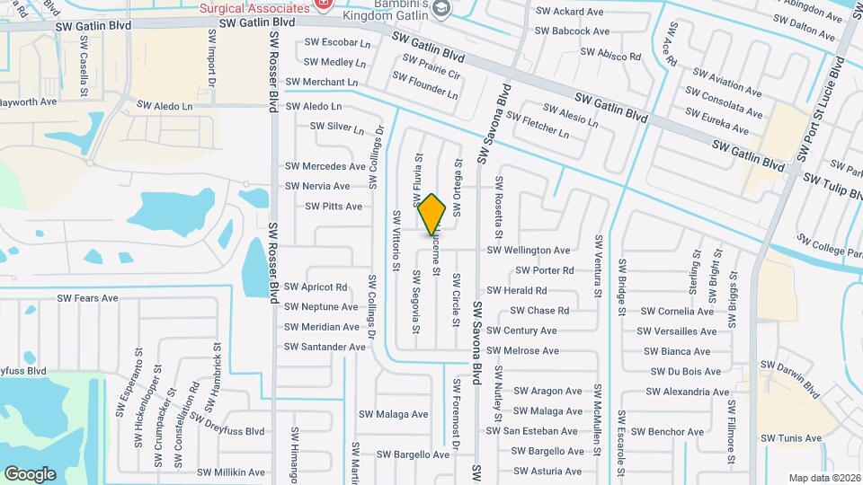 2992 SW Lucerne St Map and Location Details