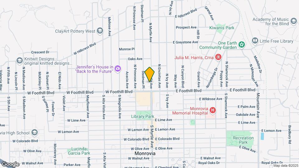 123 N Myrtle Ave Map and Location Details