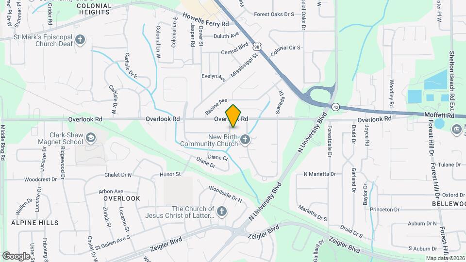 1450 E Morlee Dr Map and Location Details