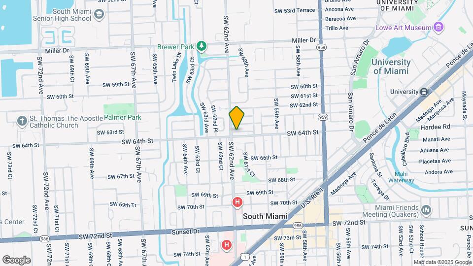 6157 SW 64th St Map and Location Details