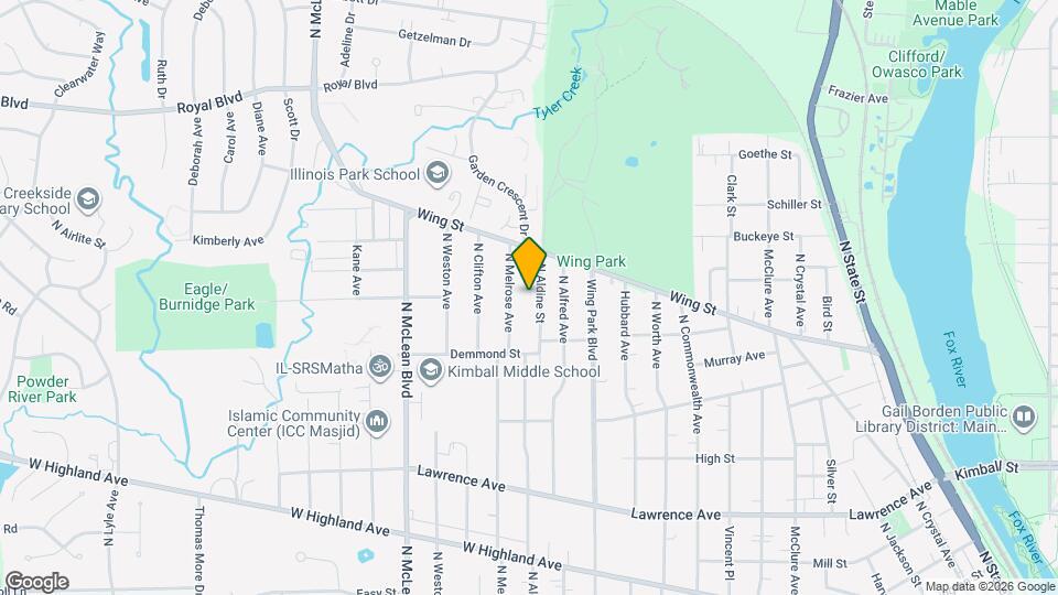 544 N Aldine St Mapa y Detalles de la Ubicación